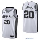 Maillot NBA Pas Cher San Antonio Spurs Manu Ginóbili 20 Blanc Association 2017/18