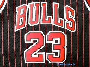 Maillot NBA Pas Cher Chicago Bulls Michael Jordan 23 Noir Bande