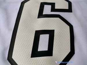 Maillot NBA Pas Cher Noël Miami Heat James 6 Blanc