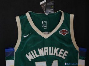 Maillot NBA Pas Cher Milwaukee Bucks Giannis Antetokounmpo 34 Vert 2017/18