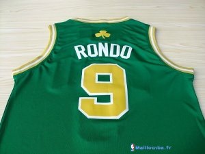 Maillot NBA Pas Cher Boston Celtics Rajon Rondo 9 Vert Or