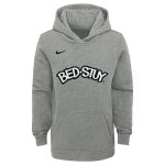 Brooklyn Nets Nike Heather Gray 2019/20 City Edition Club Pullover Hoodie