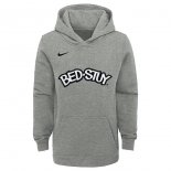 Brooklyn Nets Nike Heather Gray 2019/20 City Edition Club Pullover Hoodie