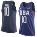 Maillot NBA Pas Cher USA 2016 Kyrie Irving 10 Bleu