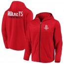 Houston Rockets Fanatics Branded Red Iconic Defender Mission Performance Primary Logo Full-Zip Hoodie
