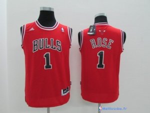 Maillot NBA Pas Cher Chicago Bulls Junior Derrick Rose 1 Rouge