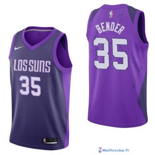 Maillot NBA Pas Cher Phoenix Suns Dragan Bender 35 Nike Purpura Ville 2017/18