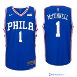 Maillot NBA Pas Cher Philadelphia Sixers Justin Anderson 1 Bleu 2017/18