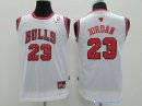 Maillot NBA Pas Cher Chicago Bulls Junior Michael Jordan 23 Blanc