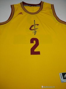 Maillot NBA Pas Cher Noël Cleveland Cavaliers Kyrie 2 Jaune