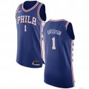 Maillot NBA Pas Cher Philadelphia Sixers Justin Anderson 1 Bleu Icon 2017/18