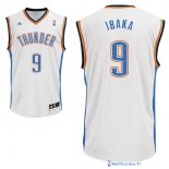 Maillot NBA Pas Cher Oklahoma City Thunder Serge Ibaka 9 Blanc