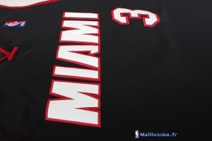 Maillot NBA Pas Cher Miami Heat Dwyane Wade 3 Miami Noir