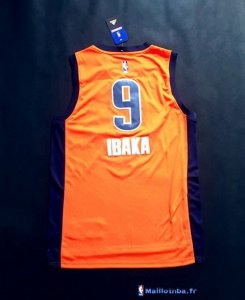 Maillot NBA Pas Cher Oklahoma City Thunder Serge Ibaka 9 Orange