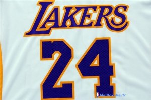 Maillot NBA Pas Cher Los Angeles Lakers Femme Blanc Kobe Bryant 24