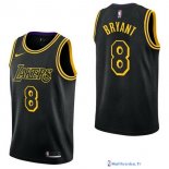 Maillot NBA Pas Cher Los Angeles Lakers Kobe Bryant 8 Nike Noir Ville 2017/18