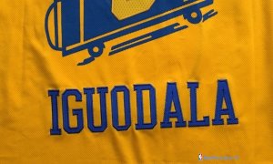 Maillot NBA Pas Cher Golden State Warriors Andre Iguodala 9 Retro Jaune