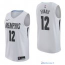 Maillot NBA Pas Cher Memphis Grizzlies Tyreke Evans 12 Nike Blanc Ville 2017/18