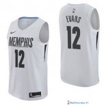 Maillot NBA Pas Cher Memphis Grizzlies Tyreke Evans 12 Nike Blanc Ville 2017/18