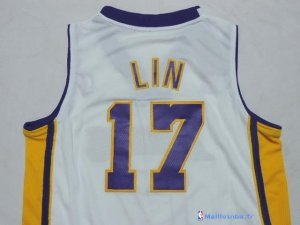 Maillot NBA Pas Cher Los Angeles Lakers Junior Jeremy Lin 17 Blanc