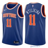 Maillot NBA Pas Cher New York Knicks Frank Ntilikina 11 Bleu Icon 2017/18