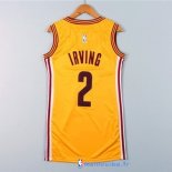 Maillot NBA Pas Cher Cleveland Cavaliers Femme Kyrie Irving 2 Jaune