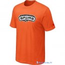 T-Shirt NBA Pas Cher San Antonio Spurs Orange