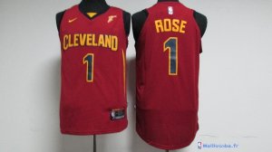 Maillot NBA Pas Cher Cleveland Cavaliers Derrick Rose 1 Rouge 2017/18