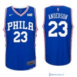 Maillot NBA Pas Cher Philadelphia Sixers Justin Anderson 23 Bleu 2017/18