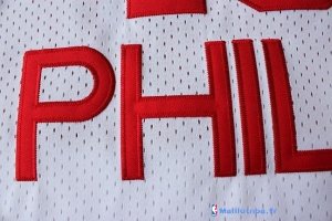 Maillot NBA Pas Cher Philadelphia Sixers Wilt Chamberlain 13 Rouge Blanc