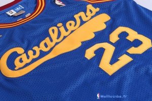 Maillot NBA Pas Cher Cleveland Cavaliers LeBron James 23 Retro Bleu