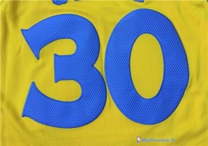 Maillot NBA Pas Cher Golden State Warriors Stephen Curry 30 Jaune