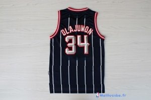 Maillot NBA Pas Cher Houston Rockets Hakeem Abdul Olajuwon 34 Bleu