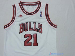 Maillot NBA Pas Cher Chicago Bulls Junior Jimmy Butler 21 Blanc