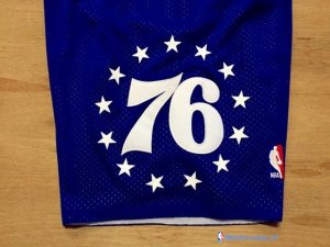 Pantalon NBA Pas Cher Philadelphia Sixers Retro Bleu