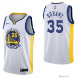 Maillot NBA Pas Cher Golden State Warriors Kevin Durant 35 Blanc Association 2017/18