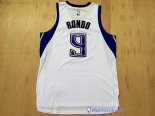 Maillot NBA Pas Cher Sacramento Kings Rajon Rondo 9 Blanc