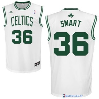 Maillot NBA Pas Cher Boston Celtics Marcus Smart 36 Blanc