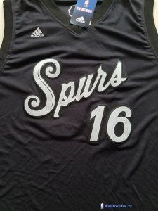 Maillot NBA Pas Cher Noël San Antonio Spurs Pau Gasol 16 Noir