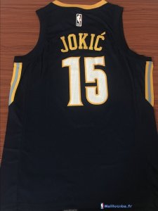 Maillot NBA Pas Cher Denver Nuggets Nikola Jokic 15 Nike Marine Ville 2017/18