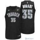 Maillot NBA Pas Cher Oklahoma City Thunder Kevin Durant 35 Noir Blanc