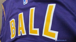 Maillot NBA Pas Cher Los Angeles Lakers Lonzo Ball 2 Purpura Statement 2017/18