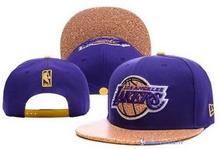 Bonnet NBA Los Angeles Lakers 2016 Pourpre Jaune