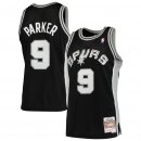 San Antonio Spurs Tony Parker #9 Mitchell & Ness Black 2001-02 Hardwood Classics Swingman Jersey