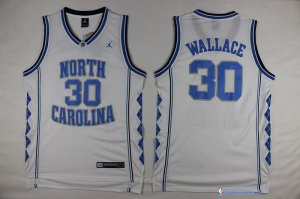 Maillot NCAA Pas Cher North Carolina Rasheed Wallace 30 Blanc