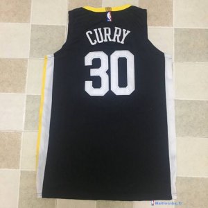 Maillot NBA Pas Cher Golden State Warriors Stephen Curry 30 Noir Statement 2017/18