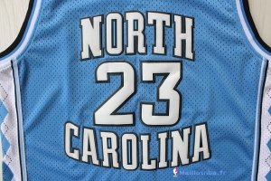Maillot NCAA Pas Cher North Carolina Michael Jordan 23 Bleu