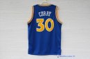 Maillot NBA Pas Cher Golden State Warriors Stephen Curry 30 Retro Bleu Profond