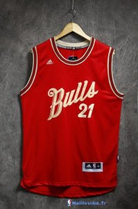 Maillot NBA Pas Cher Noël Chicago Bulls Butler 21 Rouge