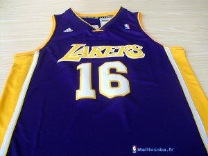 Maillot NBA Pas Cher Los Angeles Lakers Pau Gasol 16 Pourpre